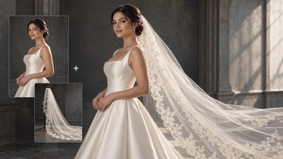 AI Virtual Try-On Wedding Veil Photo Before Your Big Day